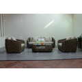 Top Selling Luxurious Interior Design Water Hyacinth Sofa Set For Indoor Natural Furniture